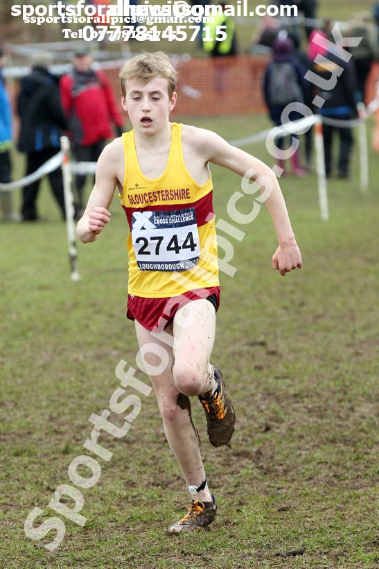 Boys under-13s, 2020 British Athletics Inter Counties Cross Country Champs., Prestwold Hall, Loughborough. Photo: David T. Hewitson/Sports for All Pics